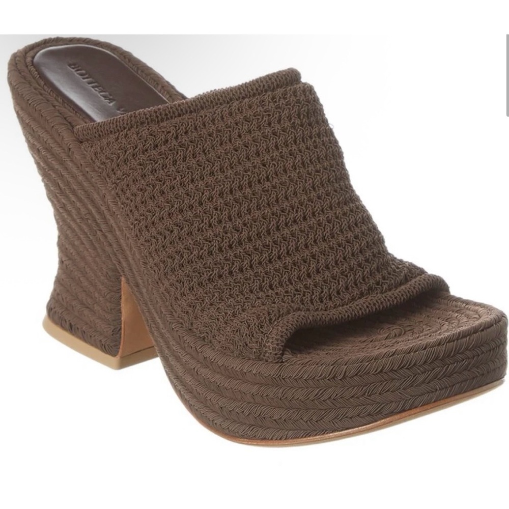 Bottega Veneta Knit Wedge Mule Heels - Picture 10 of 12
